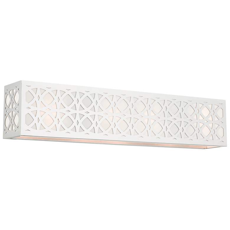 Image 1 Calinda 4 Light Polished Chrome ADA Vanity Sconce