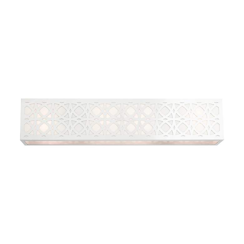 Image 3 Calinda 4 Light Polished Chrome ADA Vanity Sconce more views