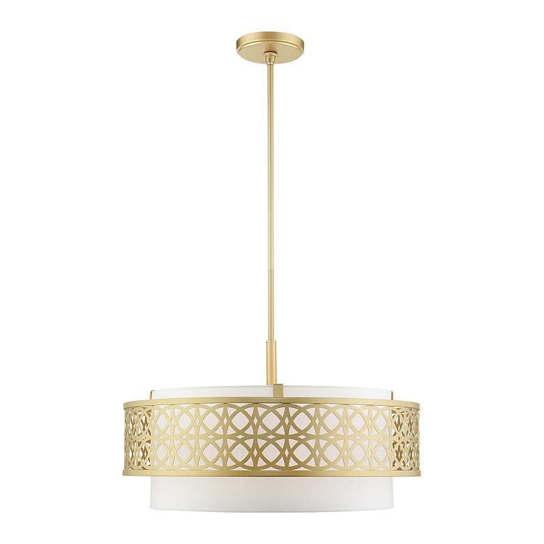 Image 4 Calinda 5 Light Soft Gold Pendant Chandelier more views