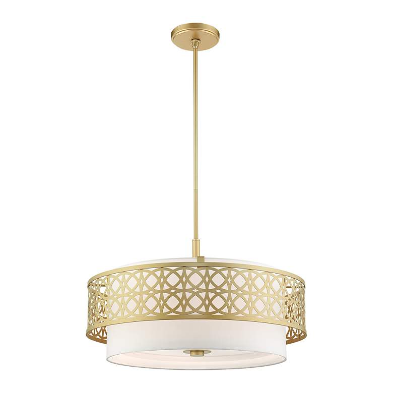 Image 5 Calinda 5 Light Soft Gold Pendant Chandelier more views