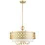 2_Calinda 7 Light Soft Gold Pendant Chandelier