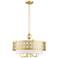 Calinda 7 Light Soft Gold Pendant Chandelier
