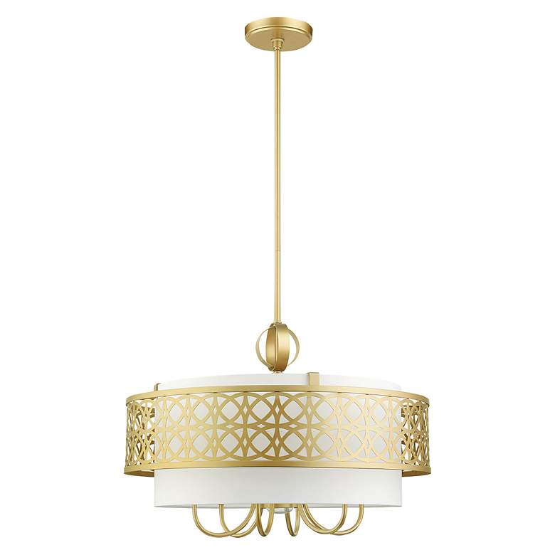 Image 3 Calinda 7 Light Soft Gold Pendant Chandelier more views