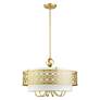 3_Calinda 7 Light Soft Gold Pendant Chandelier more views