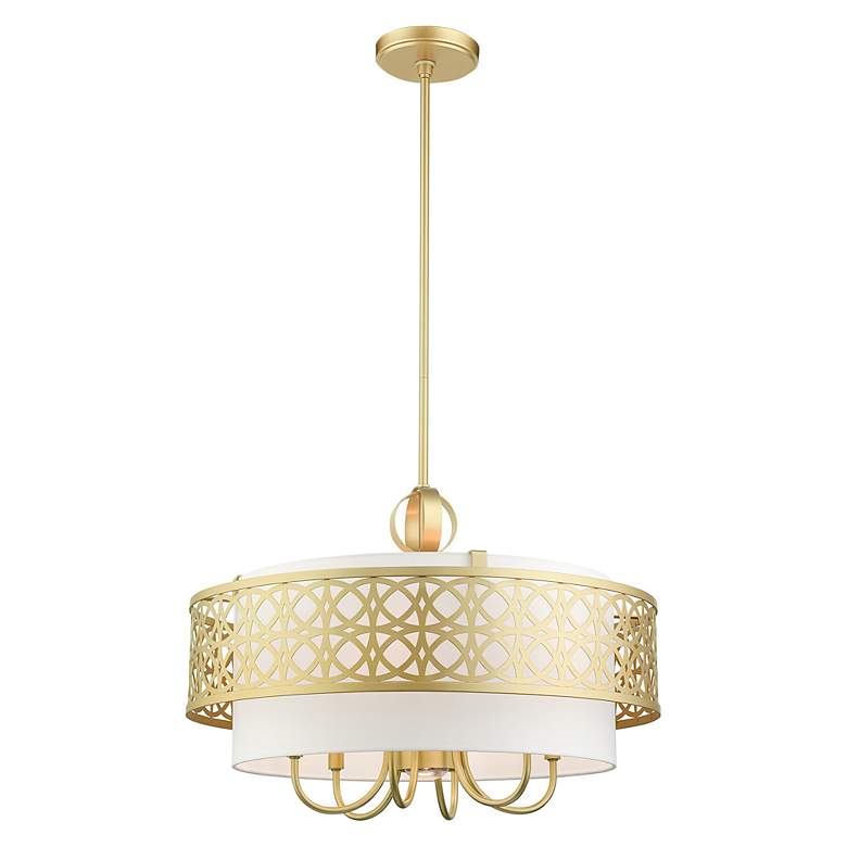 Image 5 Calinda 7 Light Soft Gold Pendant Chandelier more views