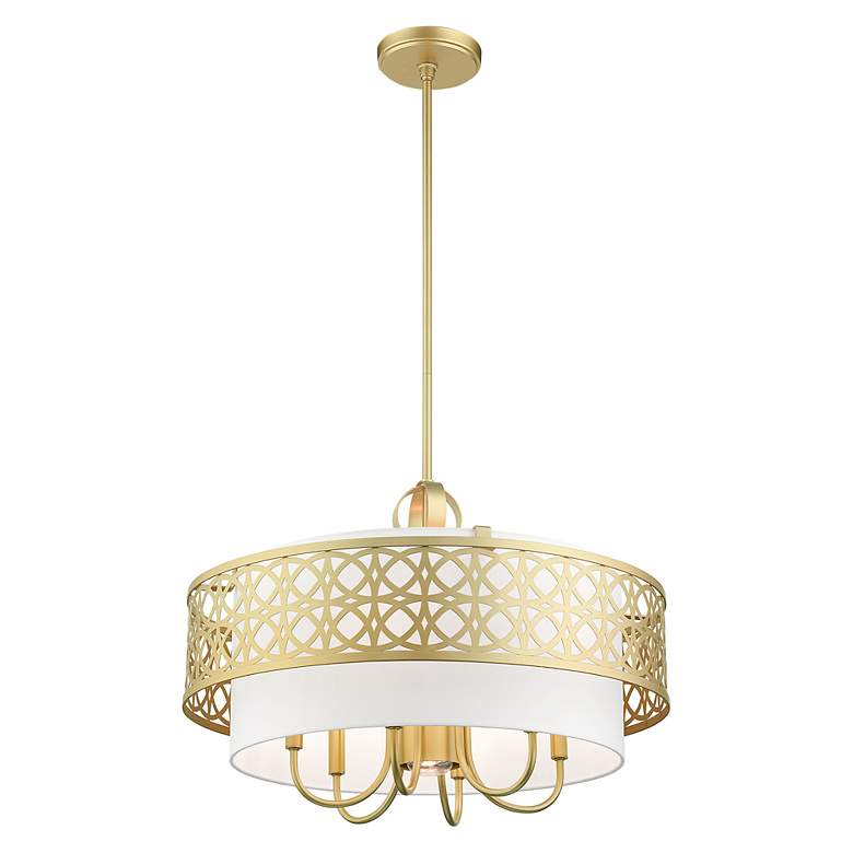 Image 6 Calinda 7 Light Soft Gold Pendant Chandelier more views