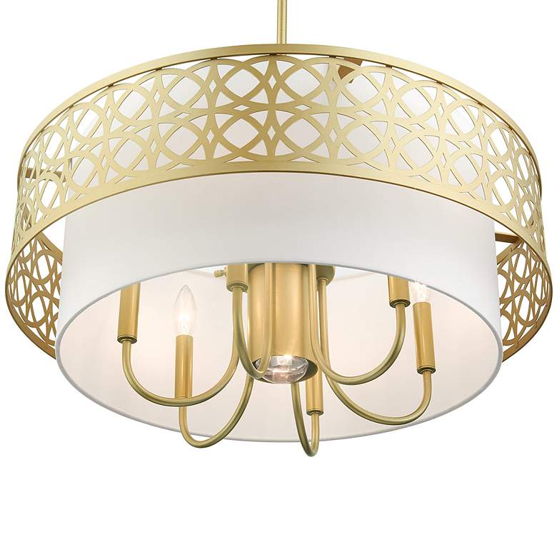 Image 7 Calinda 7 Light Soft Gold Pendant Chandelier more views