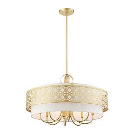 Image5 of Calinda 9 Light Soft Gold Pendant Chandelier more views