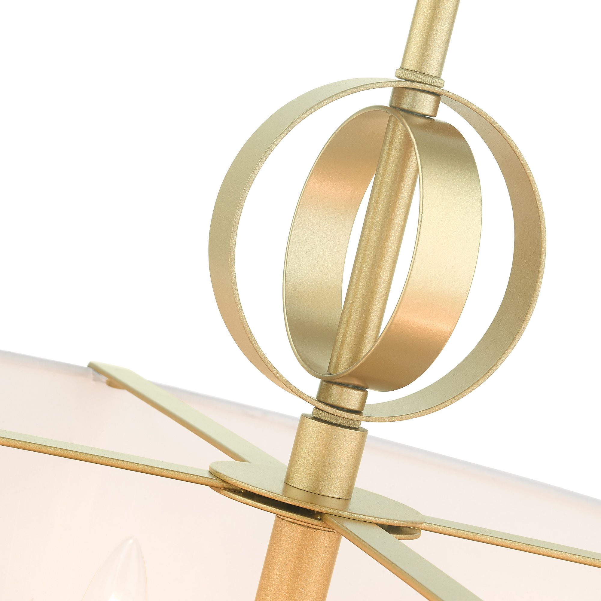 Calinda 9 Light Soft Gold Pendant Chandelier