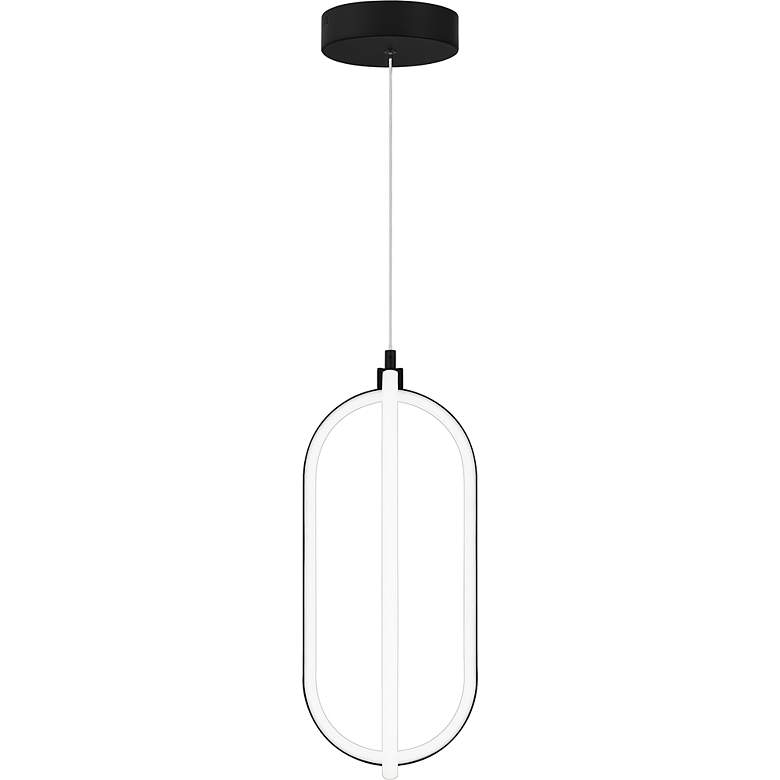 Image 4 Calista 7 3/4" Wide Matte Black LED Mini Pendant more views
