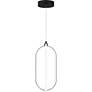 4_Calista 7 3/4" Wide Matte Black LED Mini Pendant more views