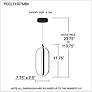7_Calista 7 3/4" Wide Matte Black LED Mini Pendant more views