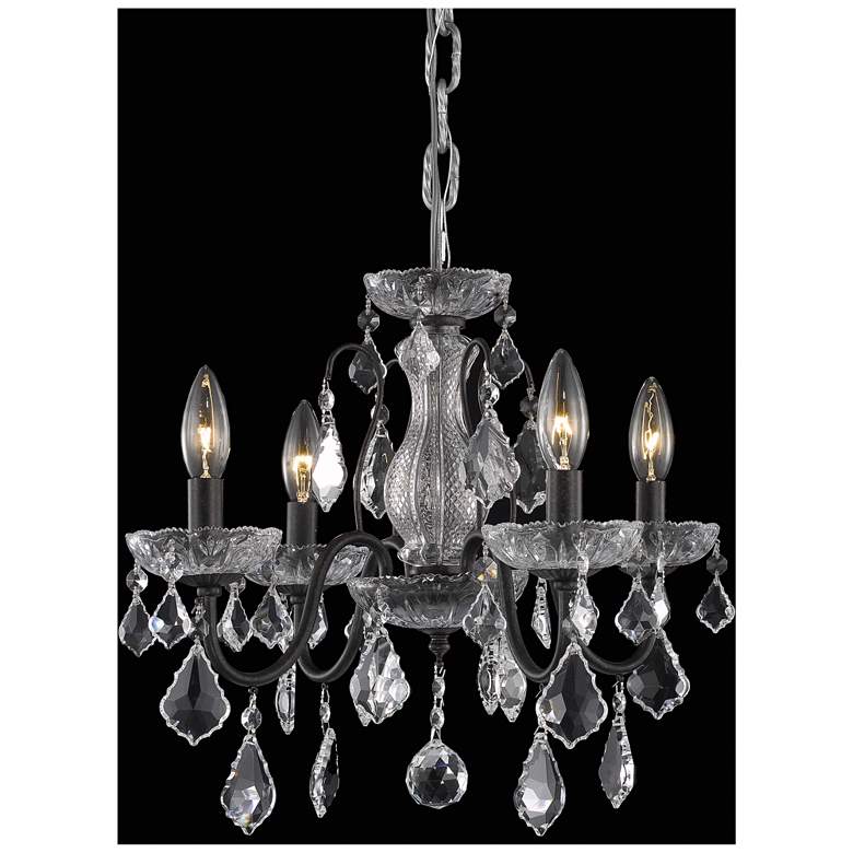 Image 1 Calista Collection Pendant D17In H15In Lt:4 Dark Bronze Finish