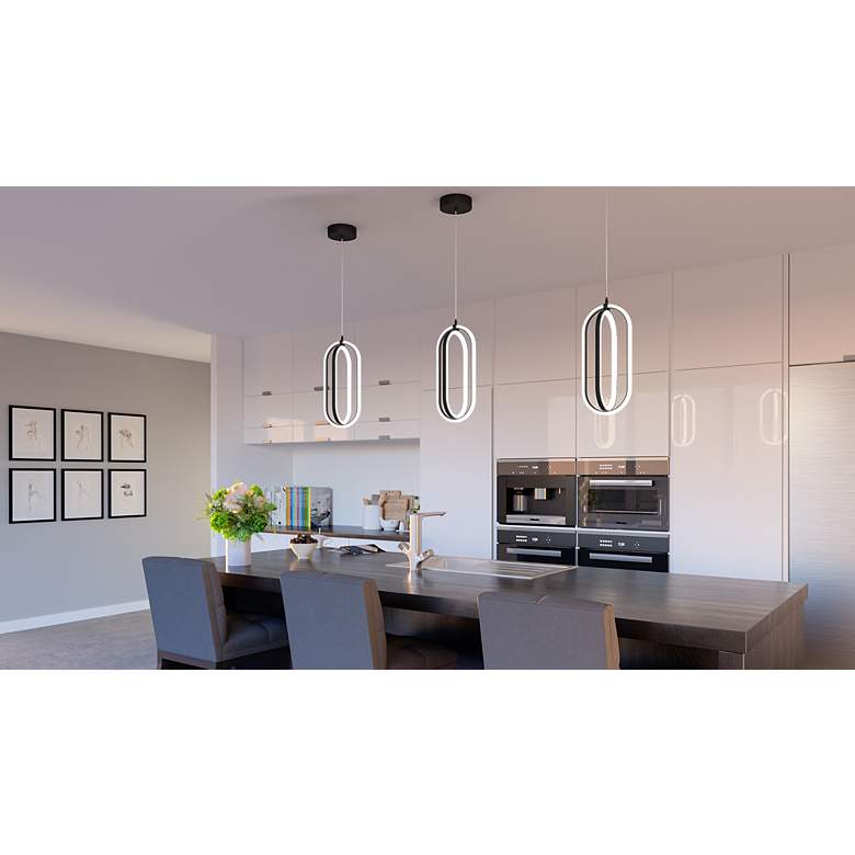 Image 3 Calista Integrated LED Matte Black Mini Pendant more views