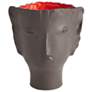 Calisto Vase-Brown/Red