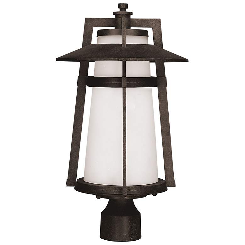 Image 1 Calistoga 1-Light 10.25" Wide Outdoor Pole/Post Lantern - Adobe