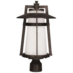 Calistoga 1-Light 10.25" Wide Outdoor Pole/Post Lantern - Adobe