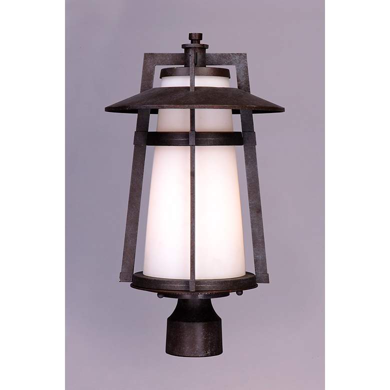 Image 2 Calistoga 1-Light 10.25" Wide Outdoor Pole/Post Lantern - Adobe more views