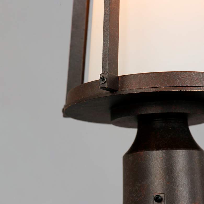 Image 4 Calistoga 1-Light 10.25" Wide Outdoor Pole/Post Lantern - Adobe more views