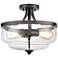 Calistoga 13" Wide 2-Light Semi Flush Mount - Oil Rubbed Bronze