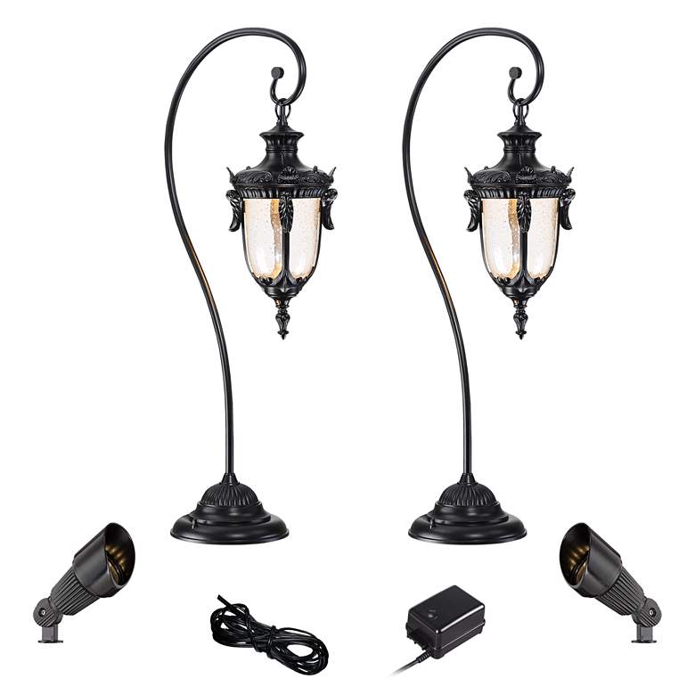 Image 1 Calistoga Black 6-Piece LED Path and Spot Light Set