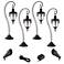 Calistoga Black 8-Piece LED Path and Spot Light Set