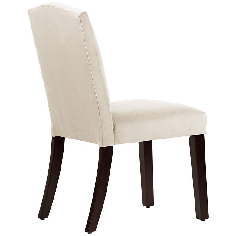 Image 4 Calistoga Regal Antique White Fabric Arched Dining Chair more views