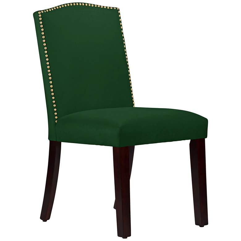 Image 1 Calistoga Regal Emerald Fabric Arched Dining Chair