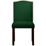 Calistoga Regal Emerald Fabric Arched Dining Chair