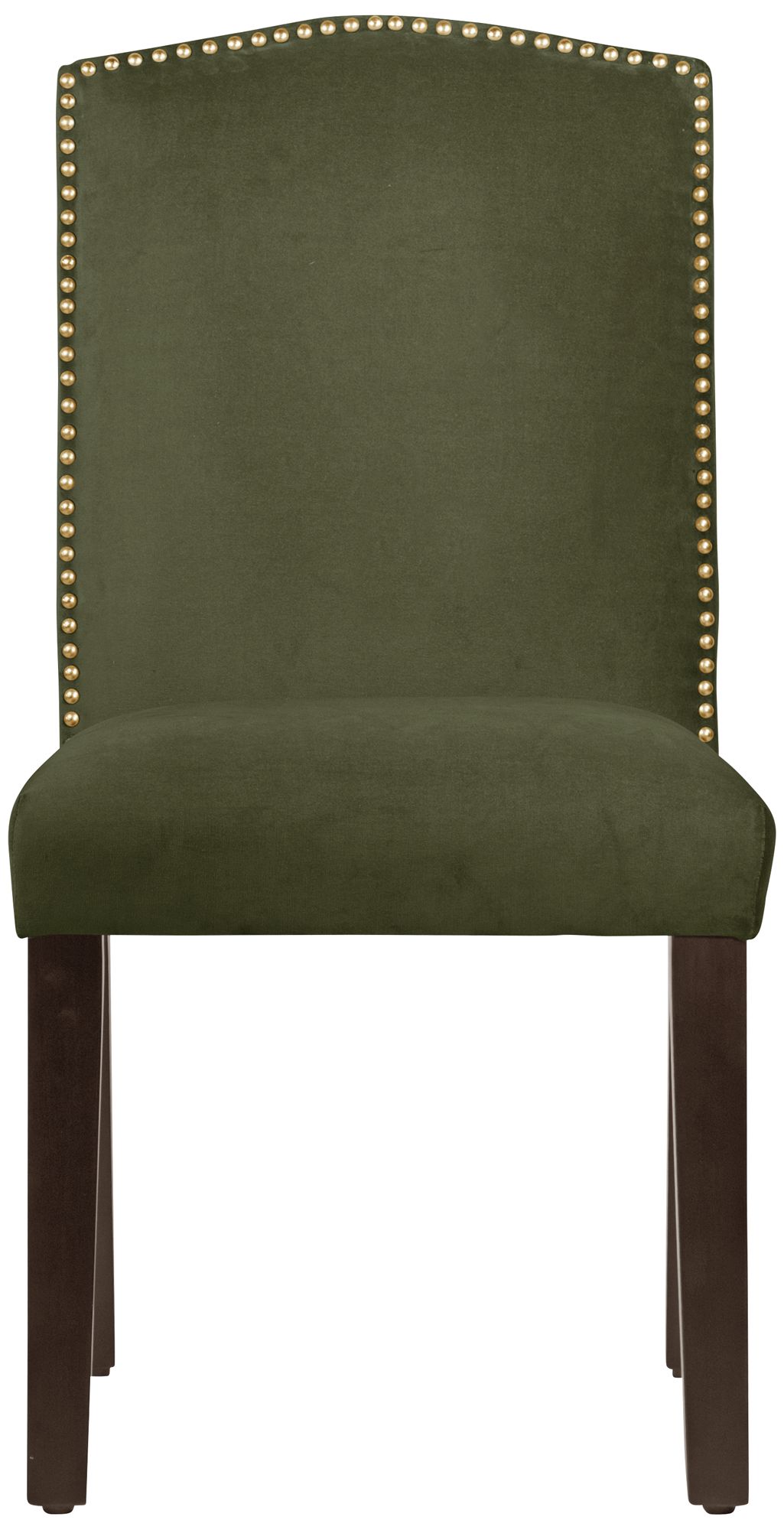 Image 2 Calistoga Regal Moss Fabric Arched Dining Chair - Made to Order more views