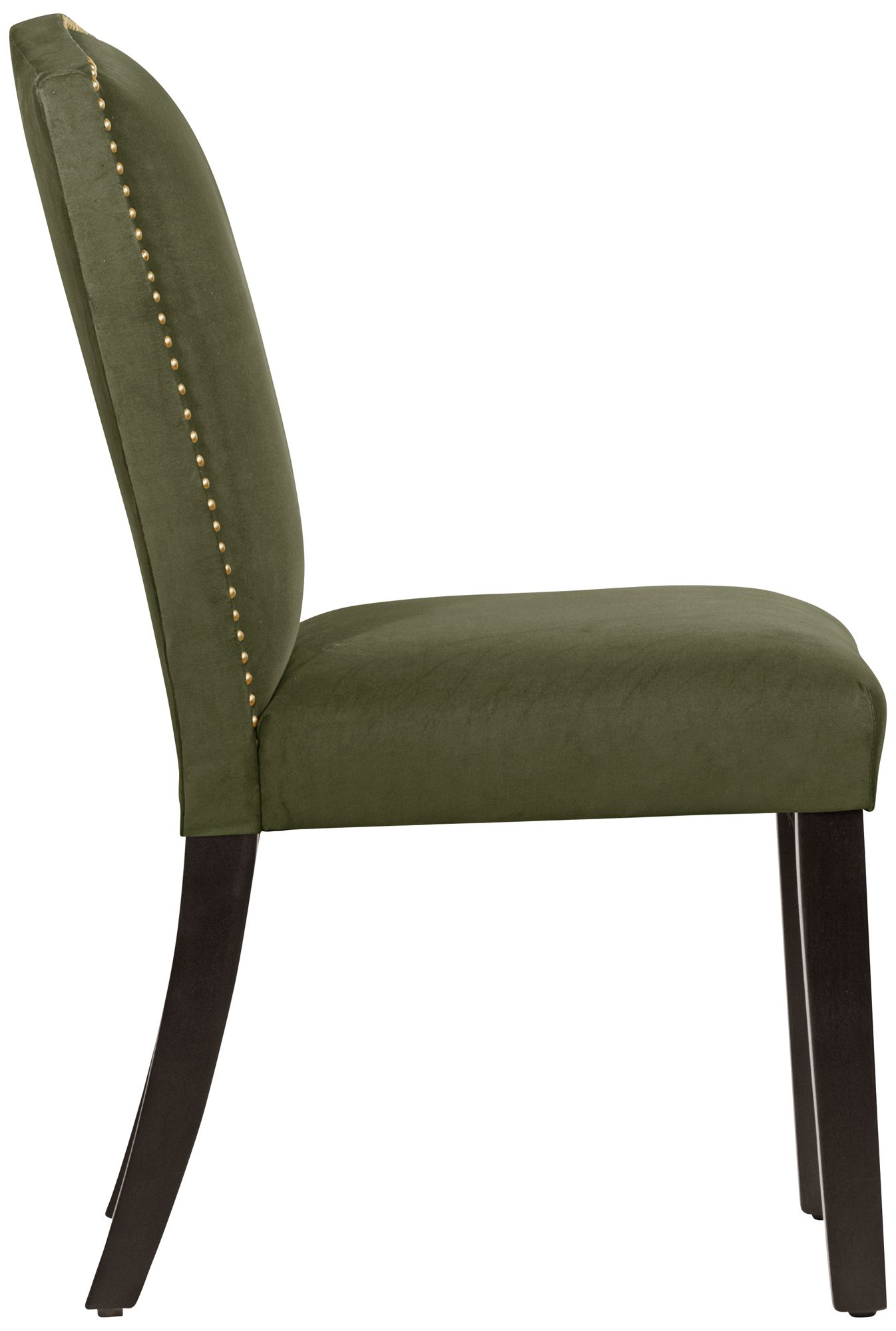 Image 3 Calistoga Regal Moss Fabric Arched Dining Chair - Made to Order more views