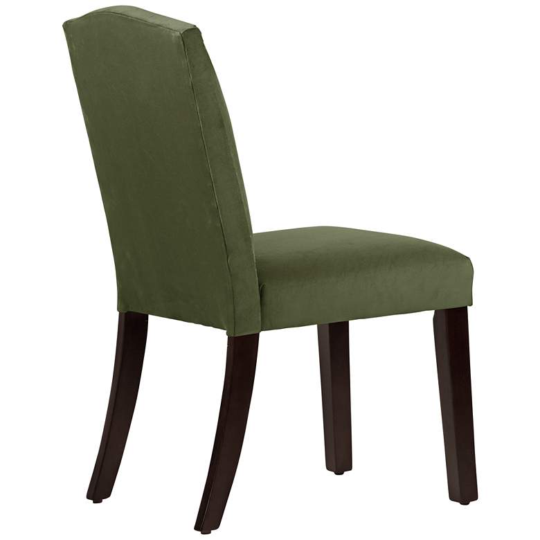 Image 4 Calistoga Regal Moss Fabric Arched Dining Chair more views