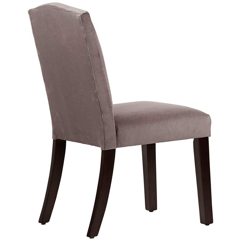 Image 4 Calistoga Regal Smoke Fabric Arched Dining Chair more views