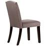 Calistoga Regal Smoke Fabric Arched Dining Chair