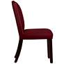Calistoga Velvet Red Berry Fabric Arched Dining Chair