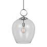 Calix 16" Wide Brushed Nickel Clear Glass Pendant Light