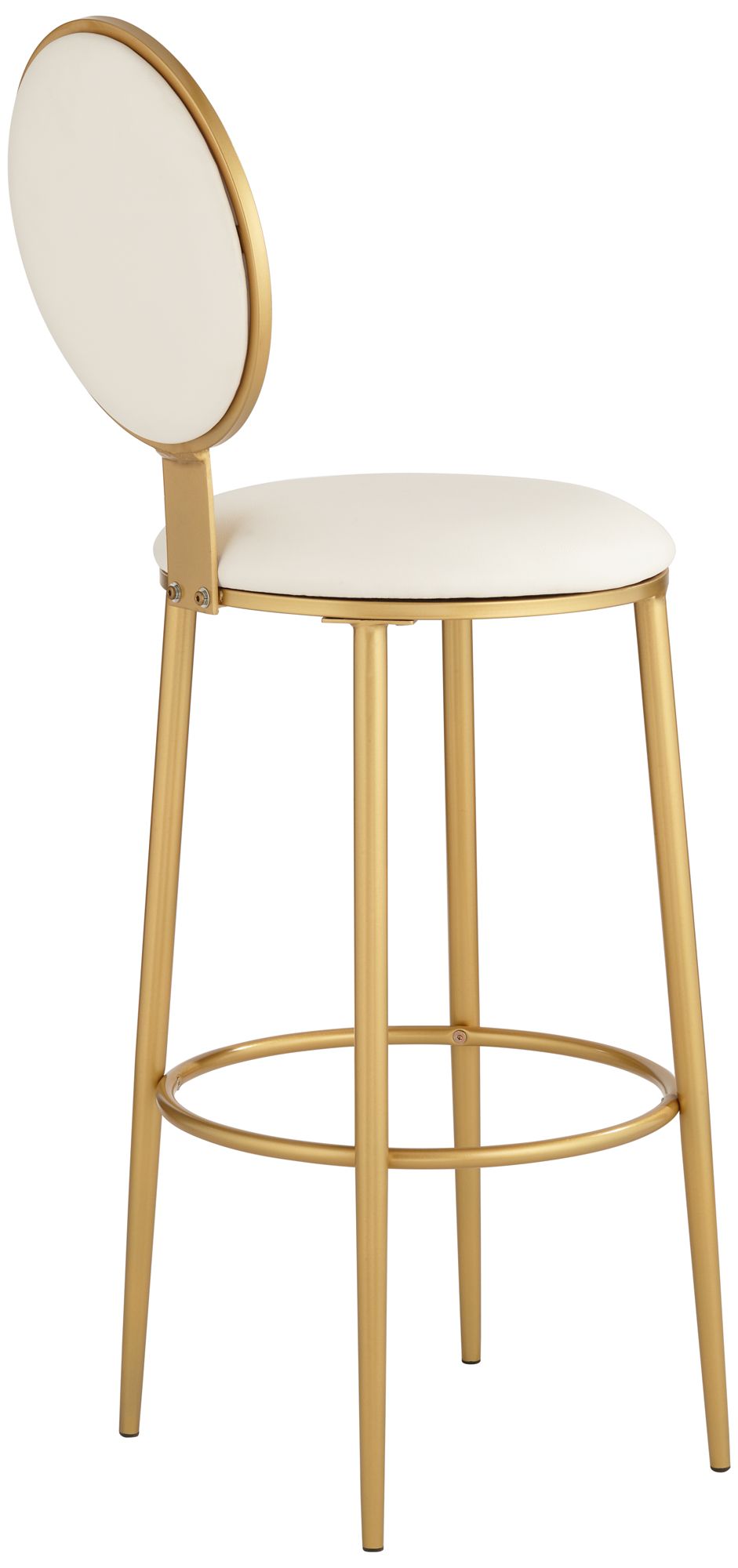Calix 30 1/2" White Leather Bar Stools Set of 2 in scene