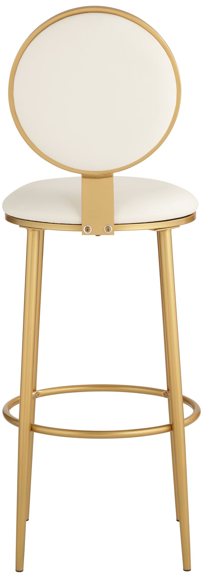 Calix 30 1/2" White Leather Bar Stools Set of 2 in scene