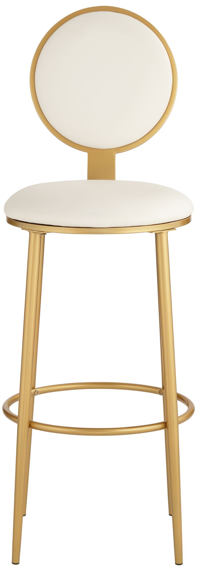 Calix 30 1/2" White Leather Bar Stools Set of 2 in scene