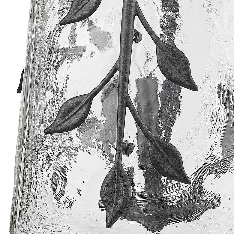 Image 4 Calla 13" Wide Natural Black 3-Light Pendant more views