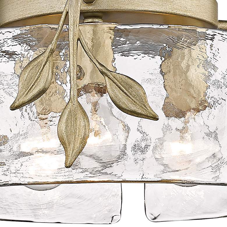 Image 3 Calla 15 1/4" Wide White Gold 3-Light Ceiling Light more views