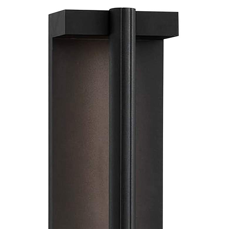 Image 2 Calla 21 1/2" High Textured Black LED Outdoor Wall Light more views