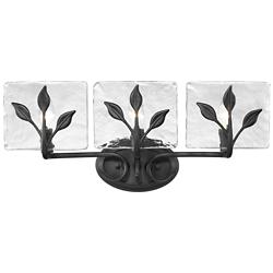 Calla 21 3/4" Wide Natural Black 3-Light Bath Light