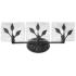 Calla 21 3/4" Wide Natural Black 3-Light Bath Light