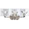 Calla 21 3/4" Wide Peruvian Silver 3-Light Vanity Bath Light