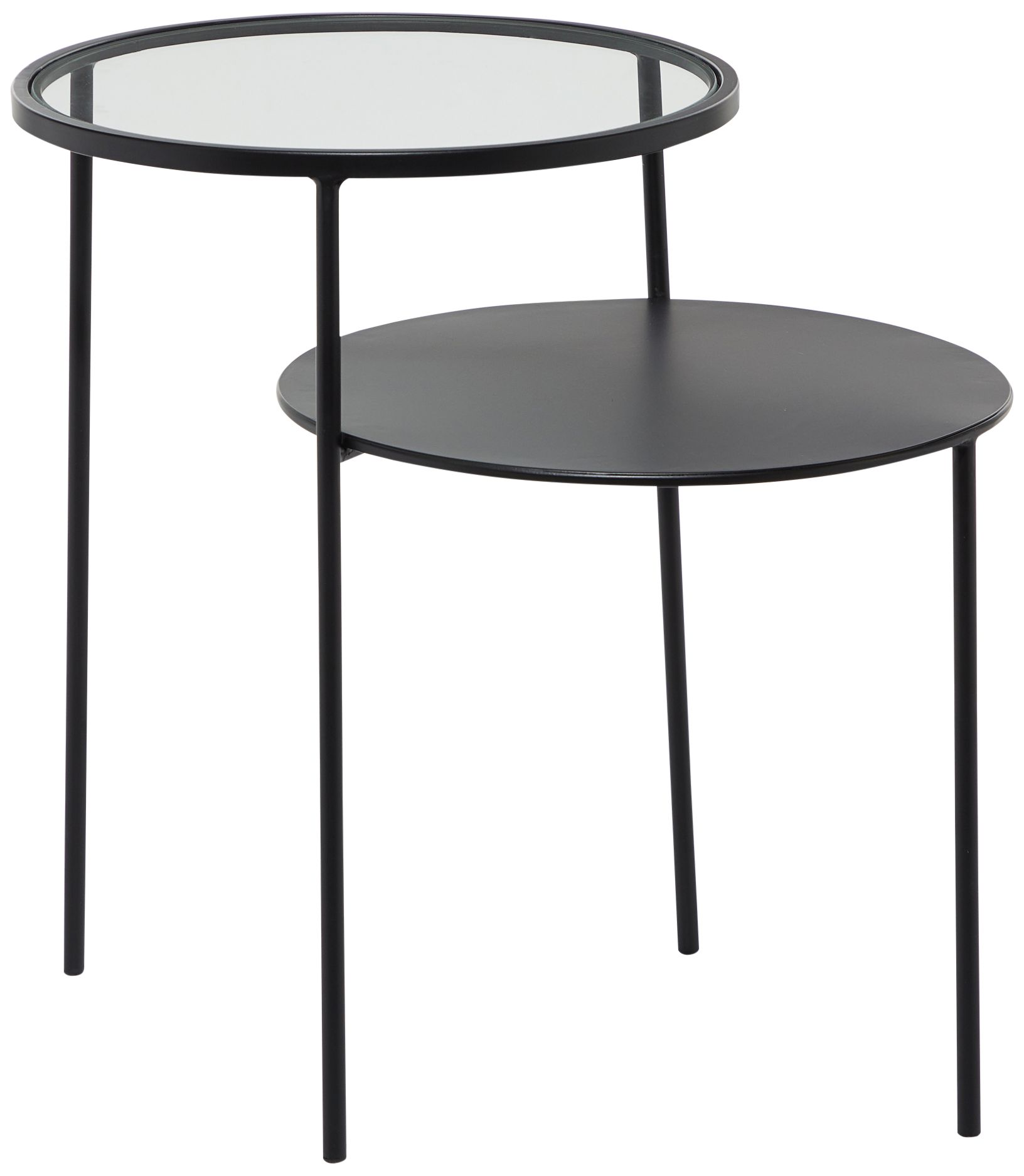 Image 2 Calla 23 1/4" Wide Black Metal Accent Table