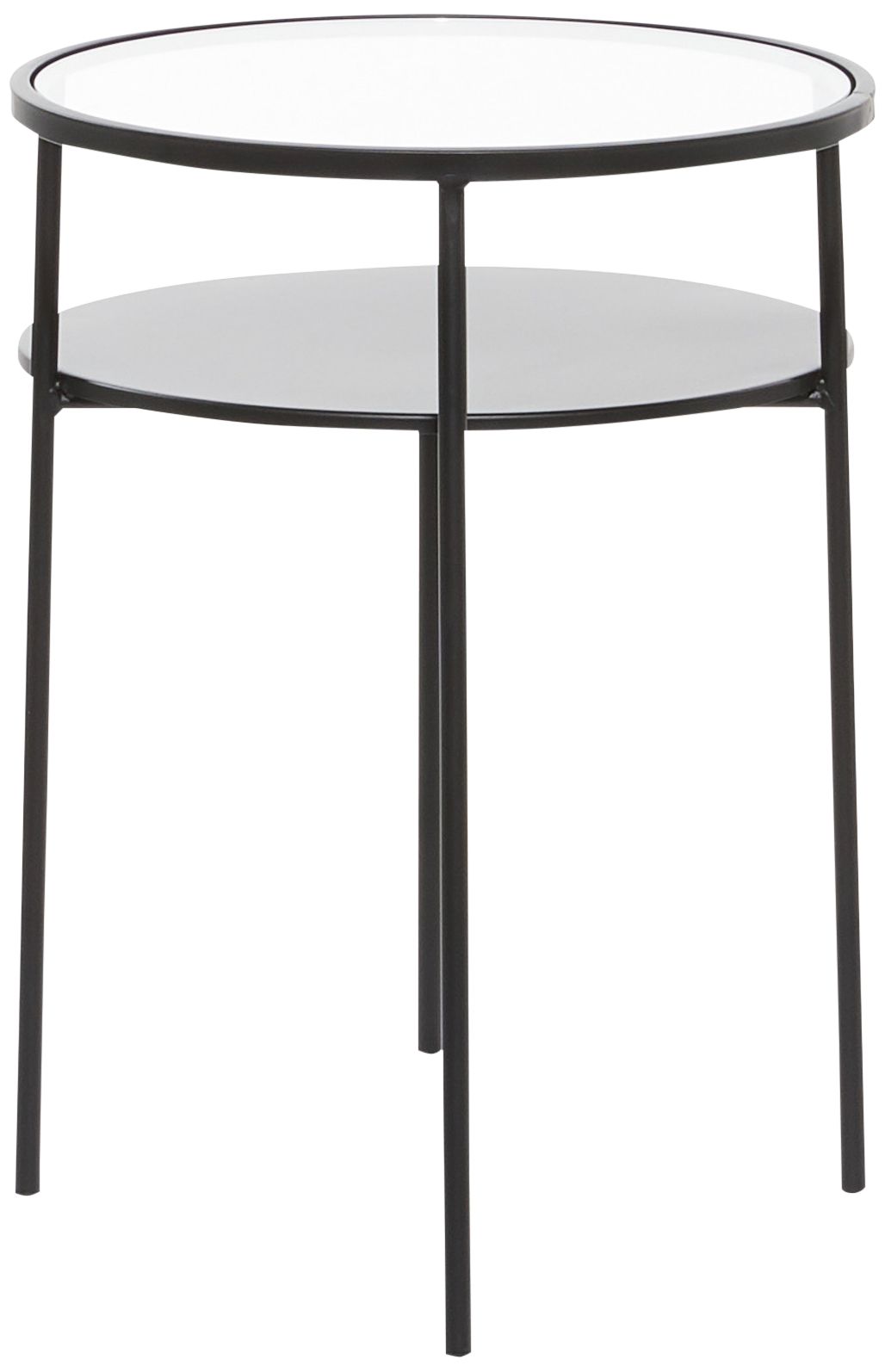Image 5 Calla 23 1/4" Wide Black Metal Accent Table more views