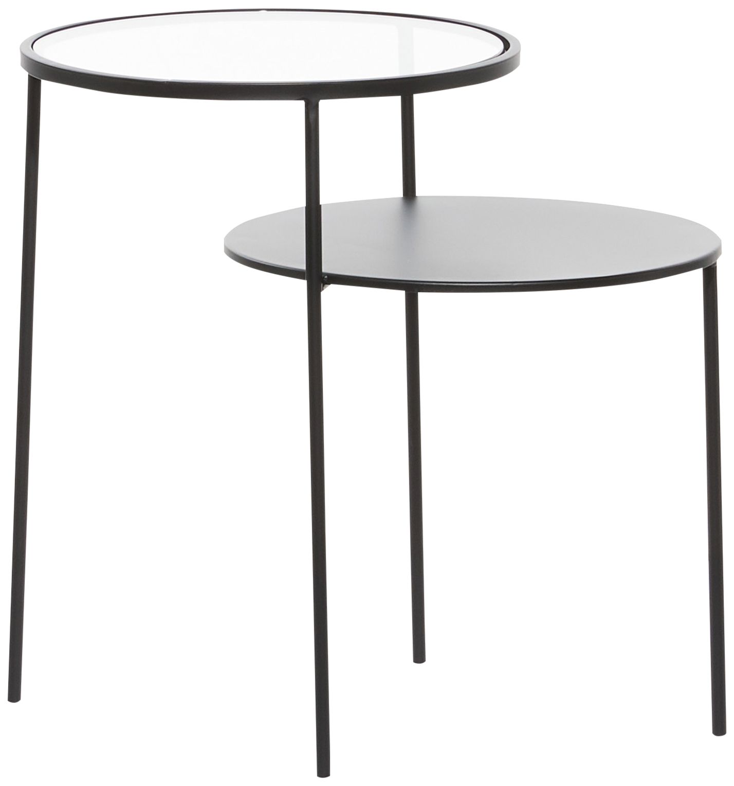 Image 6 Calla 23 1/4" Wide Black Metal Accent Table more views