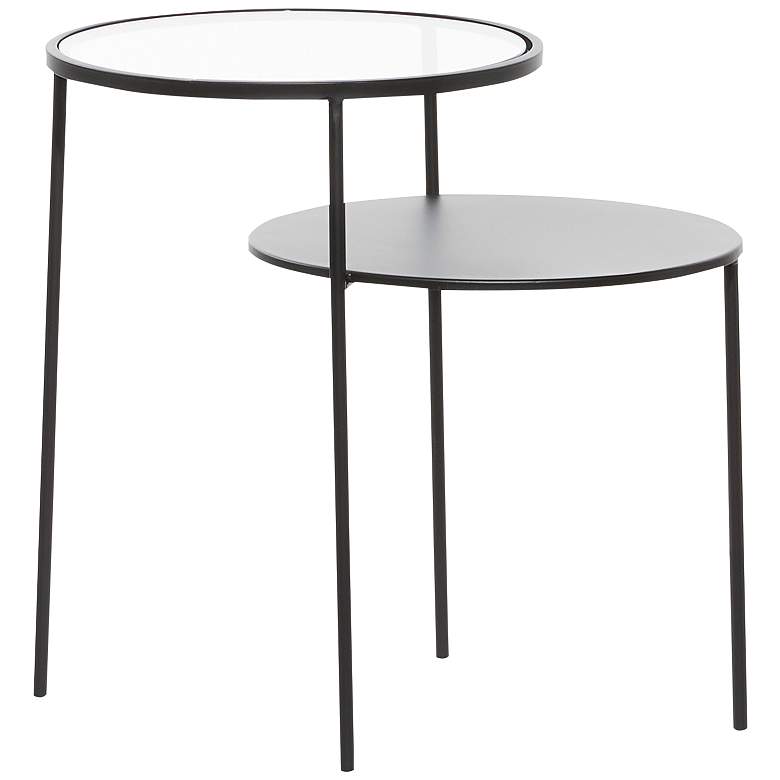 Image 6 Calla 23 1/4" Wide Black Metal Accent Table more views