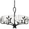Calla 27 3/4" Wide Natural Black 6-Light Chandelier